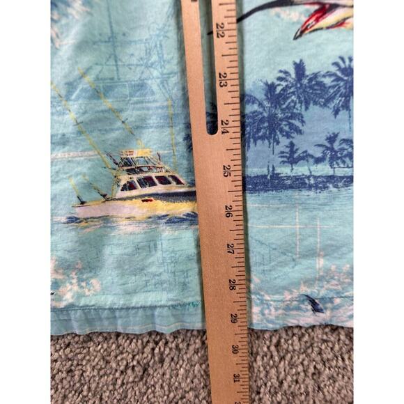 World Wide Sportsman Shirt Mens Large Blue Sport Fisherman Vented Button Up - Picture 7 of 9